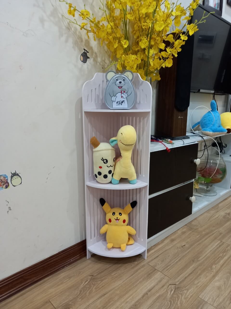 Kệ Góc Tường 3 Tầng Nan Sọc Đa Năng