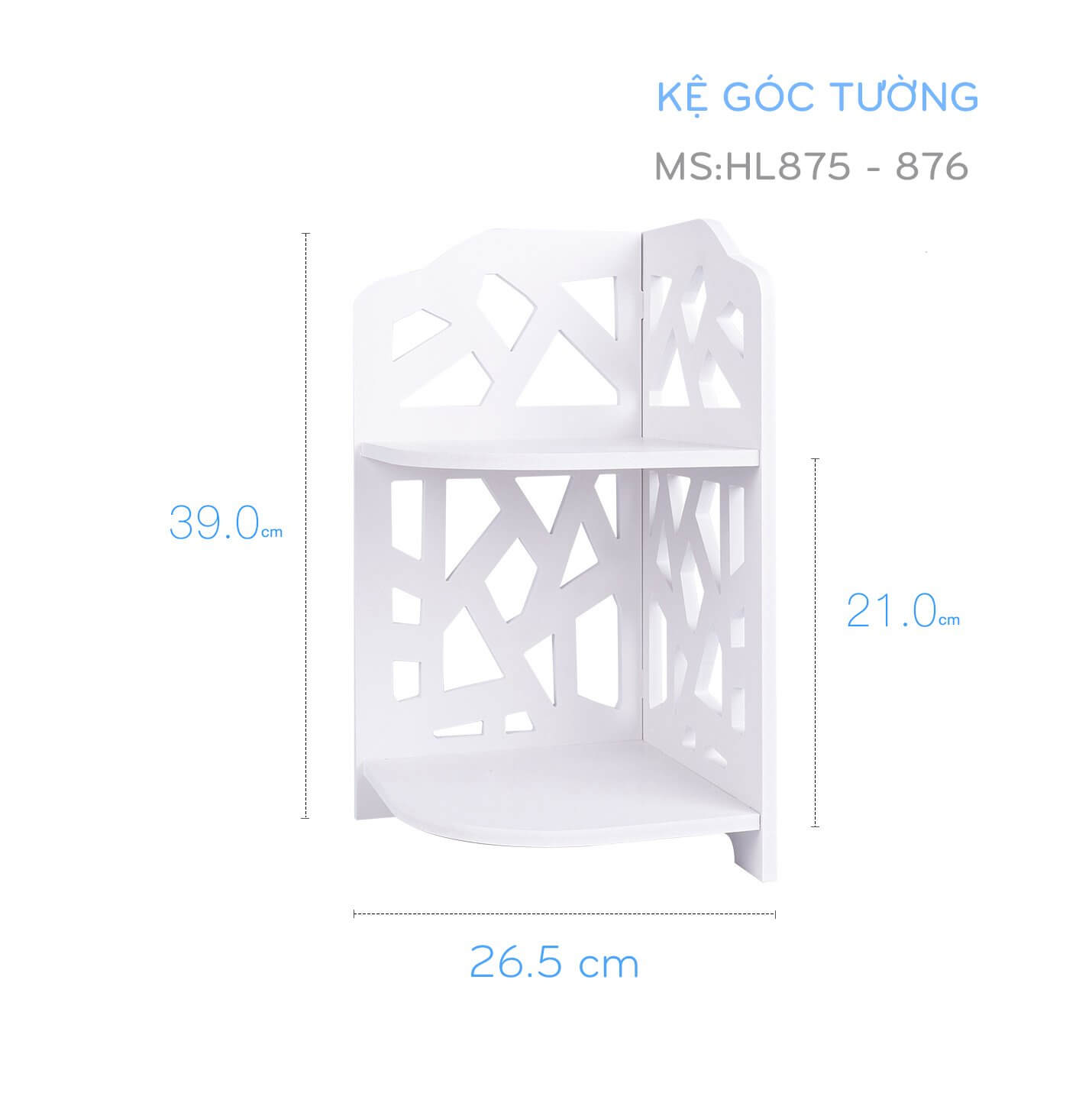 Kệ Góc Tường 2 Tầng Zic Zắc