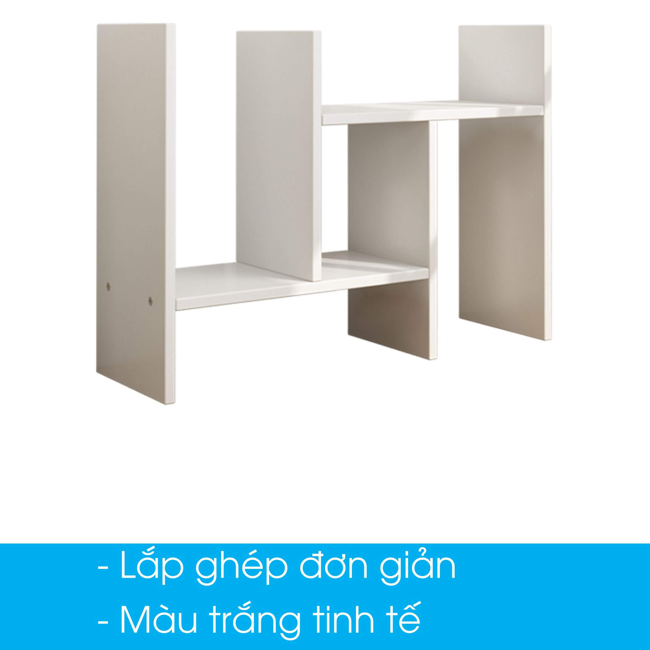 Giá kệ hộc sách để bàn mầu 1