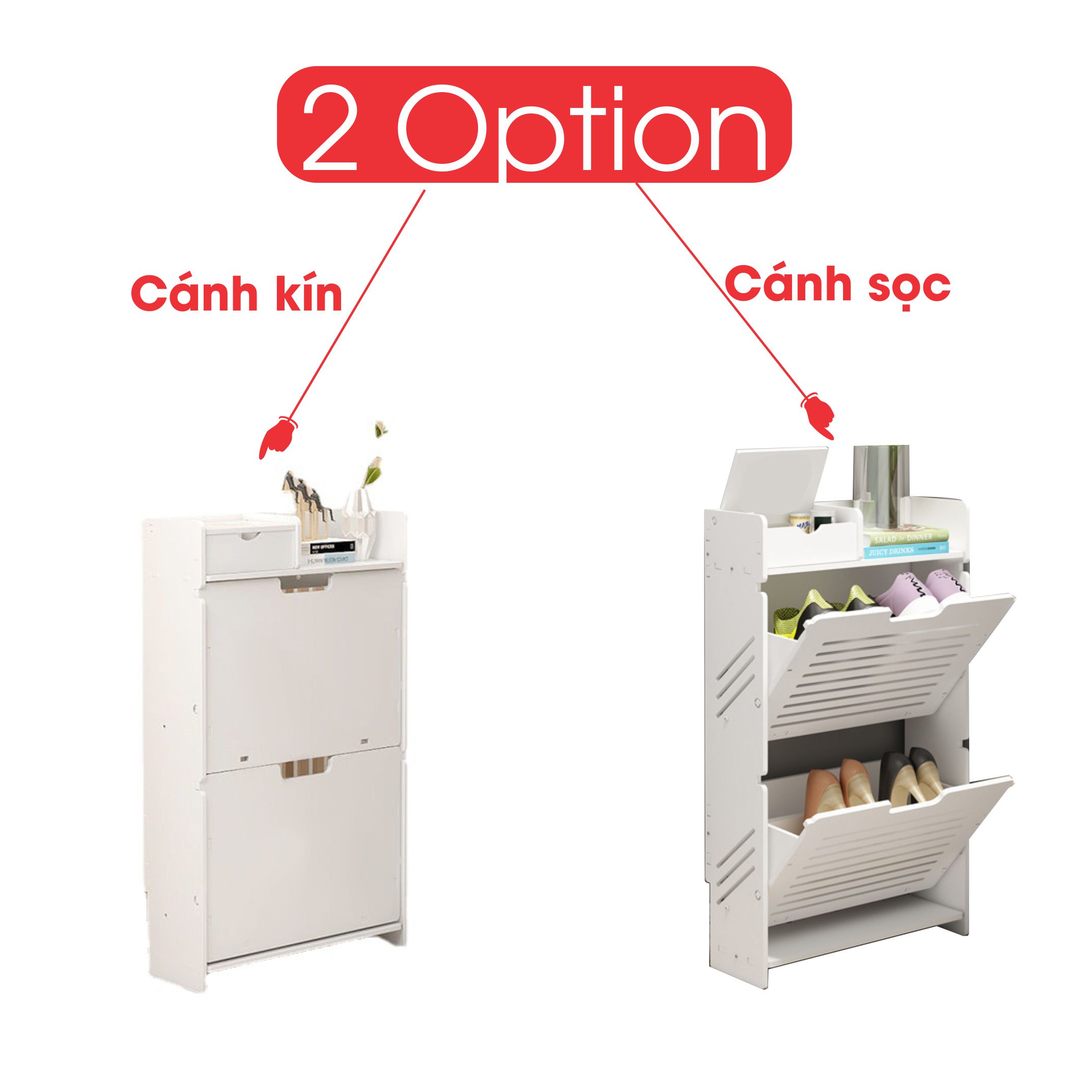 Tủ giầy siêu mỏng chứa 4-6 đôi giày dép